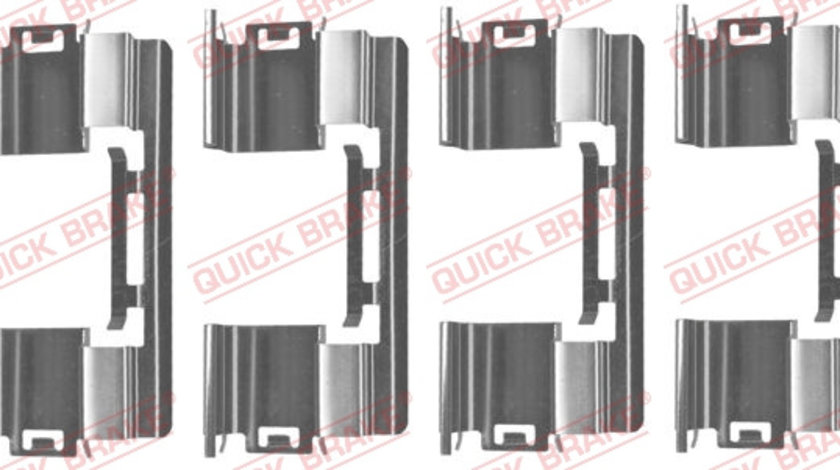 Set accesorii, placute frana punte fata (1091813 QBK) CHEVROLET,OPEL,VAUXHALL