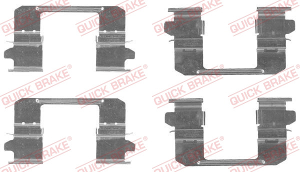 Set accesorii, placute frana punte fata (1091834 QBK) ISUZU