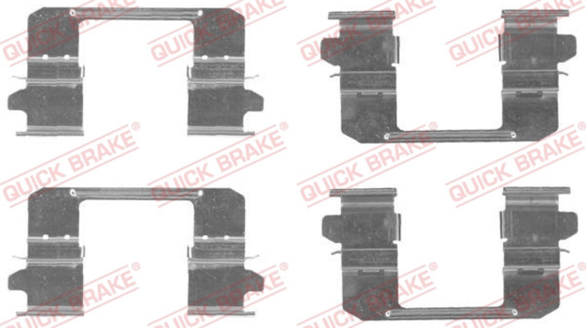 Set accesorii, placute frana punte fata (1091834 QBK) ISUZU