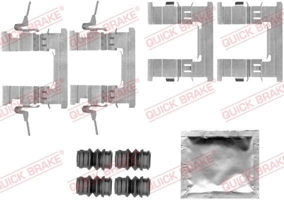 Set accesorii, placute frana punte fata (1091842 QBK) NISSAN