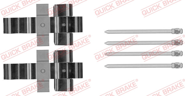 Set accesorii, placute frana punte fata (1091852 QBK) MINI