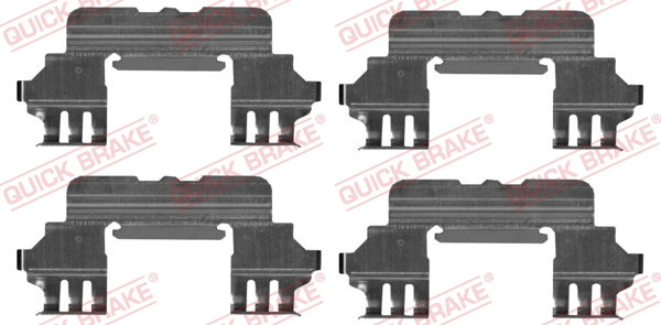 Set accesorii, placute frana punte fata (1091860 QBK) TOYOTA