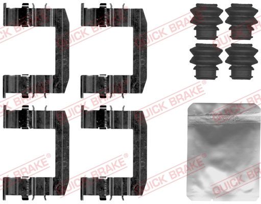 Set accesorii, placute frana punte fata (1091872 QBK) HYUNDAI