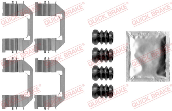 Set accesorii, placute frana punte fata (1091888 QBK) CHEVROLET
