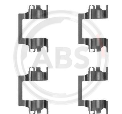 Set accesorii, placute frana punte fata (1117Q ABS) ISUZU,OPEL,VAUXHALL