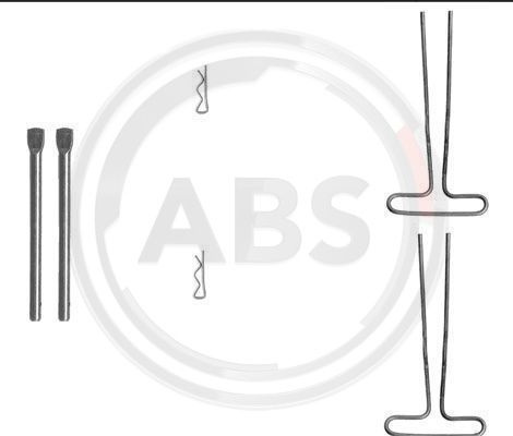 Set accesorii, placute frana punte fata (1120Q ABS) Citroen