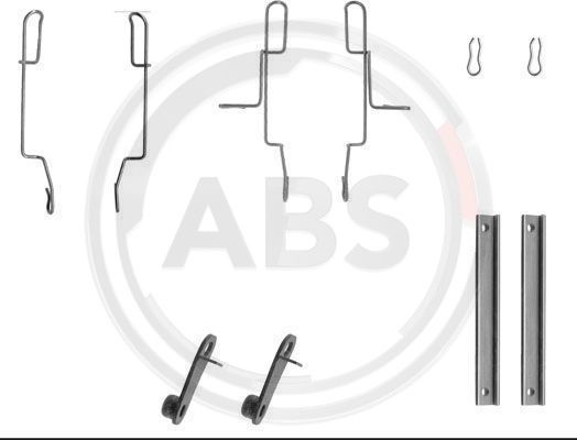 Set accesorii, placute frana punte fata (1147Q ABS) Citroen,PEUGEOT