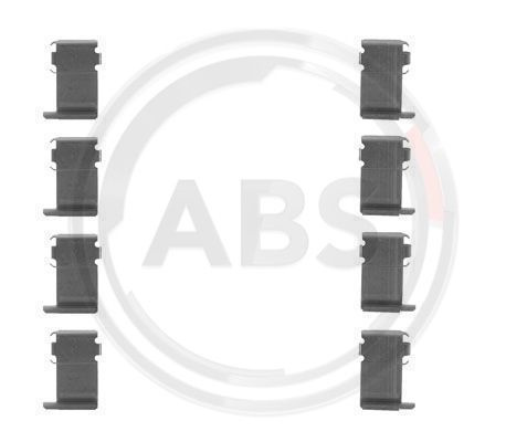 Set accesorii, placute frana punte fata (1162Q ABS) DAIHATSU,MITSUBISHI