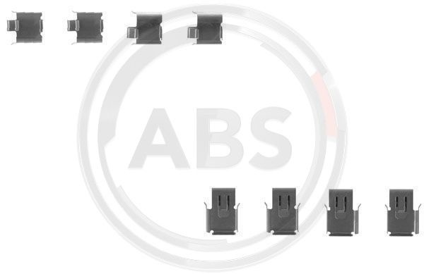 Set accesorii, placute frana punte fata (1171Q ABS) MITSUBISHI