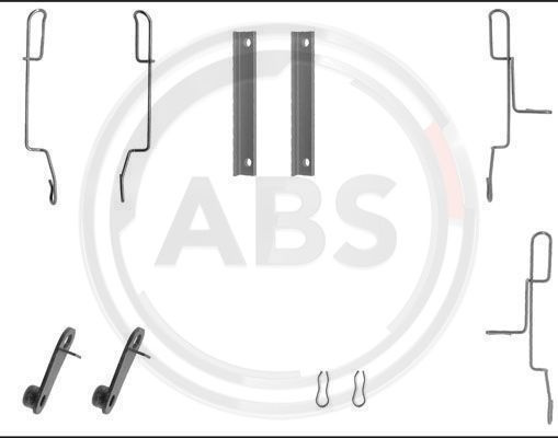 Set accesorii, placute frana punte fata (1188Q ABS) ALPINE,Citroen,PEUGEOT