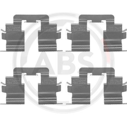 Set accesorii, placute frana punte fata (1215Q ABS) MERCEDES-BENZ