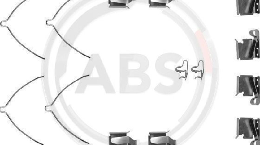 Set accesorii, placute frana punte fata (1268Q ABS) TOYOTA