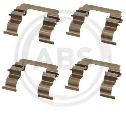 Set accesorii, placute frana punte fata (1615Q ABS) KIA