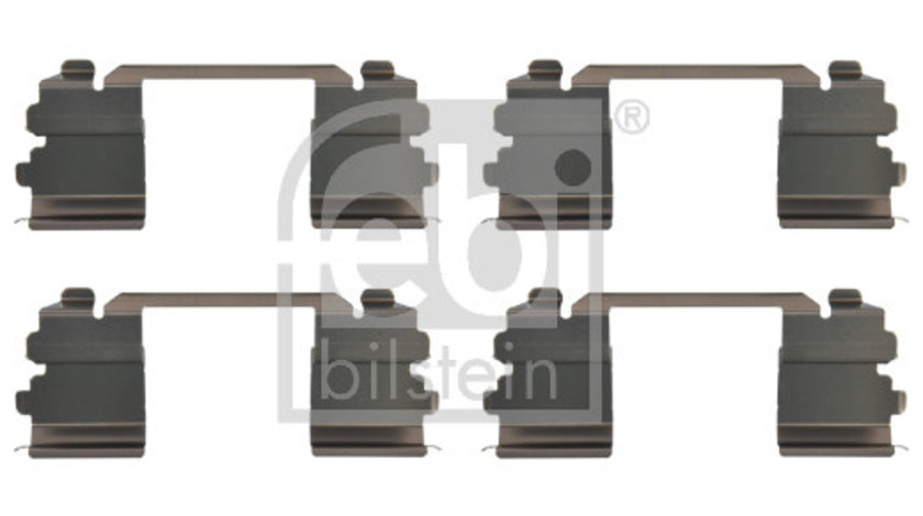 Set accesorii, placute frana punte fata (181478 FEBI BILSTEIN) IVECO