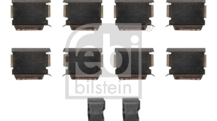 Set accesorii, placute frana punte fata (181898 FEBI BILSTEIN) CHRYSLER,DODGE,JEEP,OPEL,VAUXHALL