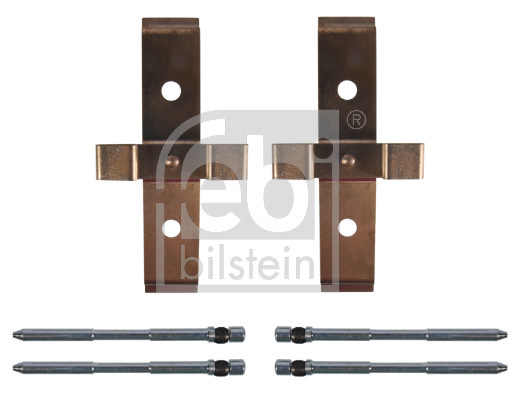 Set accesorii, placute frana punte fata (182345 FEBI BILSTEIN) ALFA ROMEO