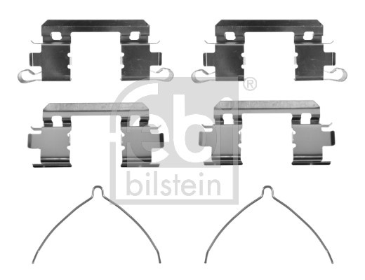 Set accesorii, placute frana punte fata (182464 FEBI BILSTEIN) HONDA,OPEL