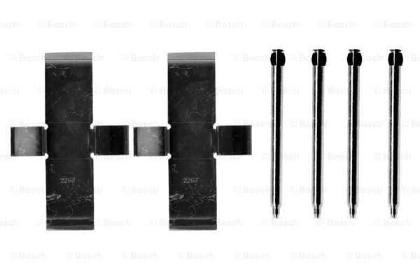 Set accesorii, placute frana punte fata (1987474002 BOSCH) VW