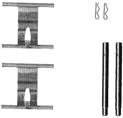 Set accesorii, placute frana punte fata (82076600 TEXTAR) AUDI,PORSCHE,VW