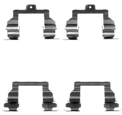 Set accesorii, placute frana punte fata (82509800 TEXTAR) TOYOTA