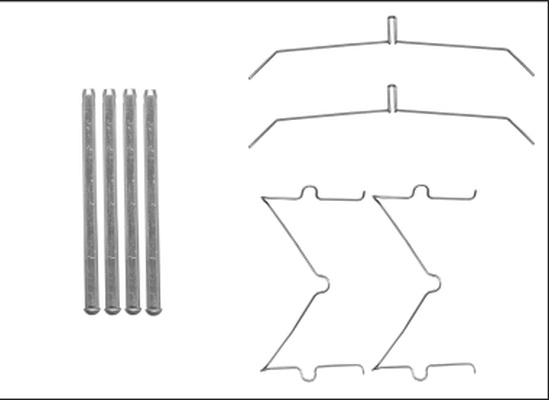Set accesorii, placute frana punte fata (82540100 TEXTAR) TOYOTA