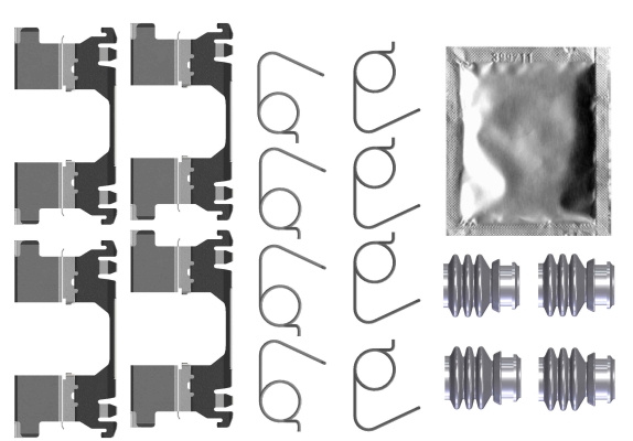 Set accesorii, placute frana punte fata (82552600 TEXTAR) SUZUKI