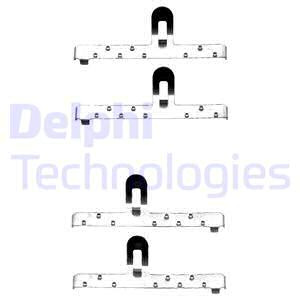 Set accesorii, placute frana punte fata (LX0071 DELPHI) SEAT,VW