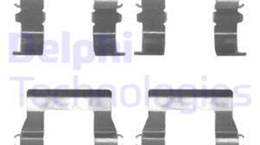 Set accesorii, placute frana punte fata (LX0171 DELPHI) Citroen,MITSUBISHI,PEUGEOT