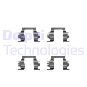 Set accesorii, placute frana punte fata (LX0207 DLP) ISUZU,OPEL,VAUXHALL