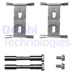 Set accesorii, placute frana punte fata (LX0449 DLP) AUDI,PORSCHE,VOLVO,VW