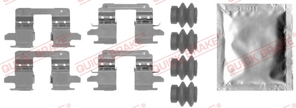Set accesorii, placute frana puntea spate (1090005 QBK) FORD USA,NISSAN