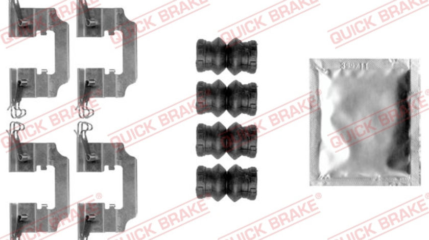 Set accesorii, placute frana puntea spate (1090008 QBK) DACIA,RENAULT