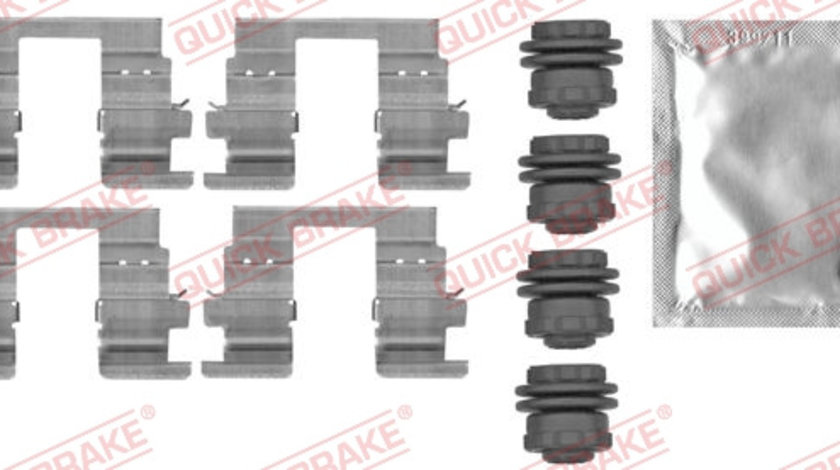 Set accesorii, placute frana puntea spate (1090013 QBK) CHEVROLET,OPEL,VAUXHALL