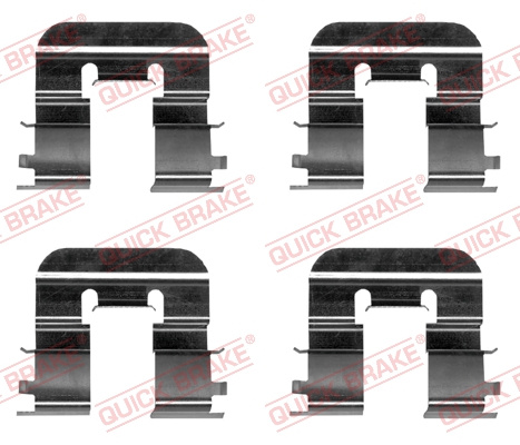 Set accesorii, placute frana puntea spate (1090024 QBK) Citroen,HYUNDAI,KIA