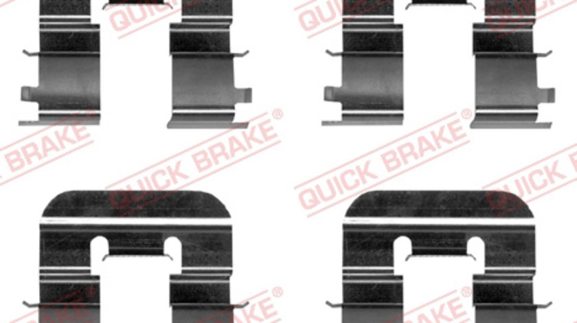 Set accesorii, placute frana puntea spate (1090024 QBK) Citroen,HYUNDAI,KIA