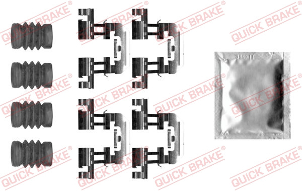 Set accesorii, placute frana puntea spate (1090025 QBK) MAZDA,OPEL