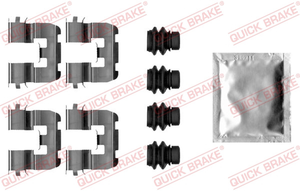 Set accesorii, placute frana puntea spate (1090039 QBK) ALFA ROMEO,FIAT