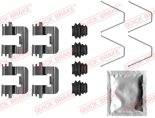 Set accesorii, placute frana puntea spate (1090046 QBK) KIA,OPEL,VAUXHALL