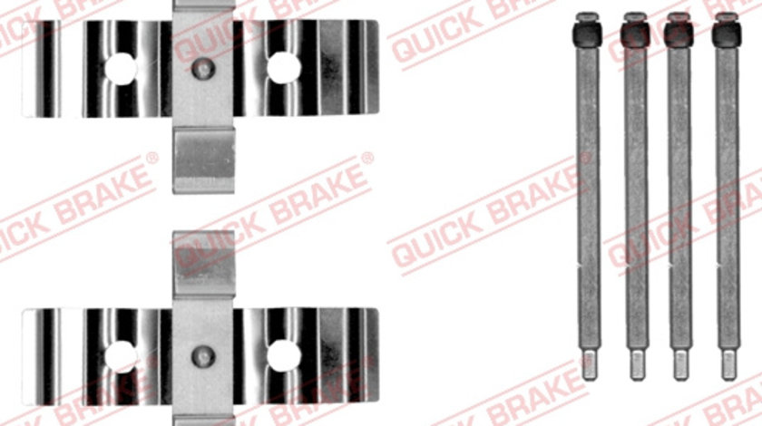 Set accesorii, placute frana puntea spate (1090054 QBK) TESLA,VOLVO