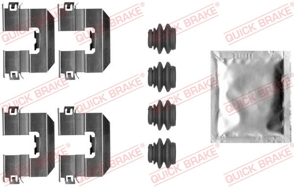 Set accesorii, placute frana puntea spate (1090080 QBK) BMW,MINI