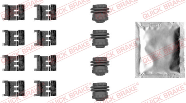 Set accesorii, placute frana puntea spate (1090083 QBK) Citroen,PEUGEOT
