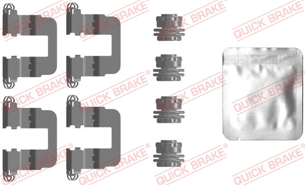 Set accesorii, placute frana puntea spate (1090106 QBK) HONDA