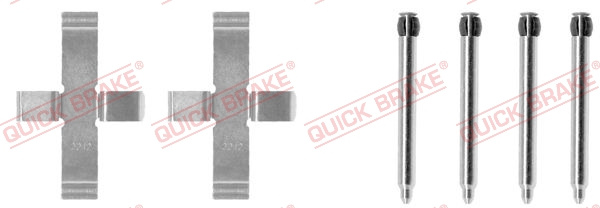 Set accesorii, placute frana puntea spate (1091076 QBK) OPEL,VAUXHALL