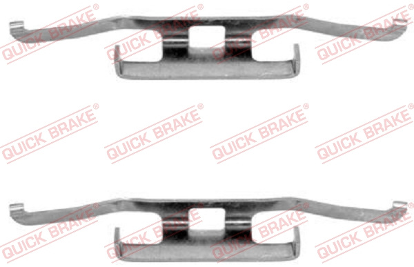 Set accesorii, placute frana puntea spate (1091098 QBK) BMW,SAAB