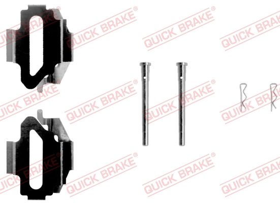 Set accesorii, placute frana puntea spate (1091168 QBK) FORD