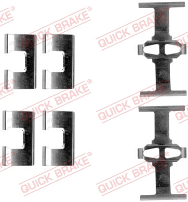 Set accesorii, placute frana puntea spate (1091203 QBK) HONDA