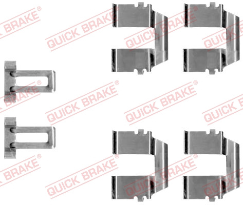 Set accesorii, placute frana puntea spate (1091233 QBK) FORD,SEAT,VW