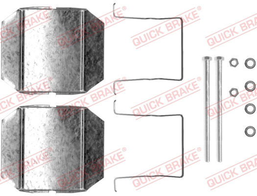Set accesorii, placute frana puntea spate (1091237 QBK) Citroen