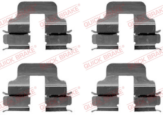 Set accesorii, placute frana puntea spate (1091247 QBK) MERCEDES-BENZ