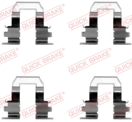Set accesorii, placute frana puntea spate (1091255 QBK) TOYOTA